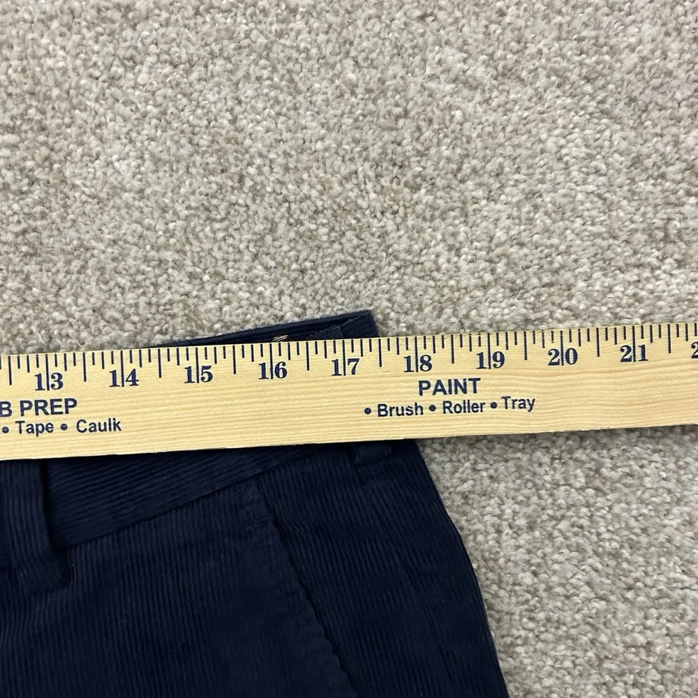 Brooks Brothers Flat Front‎ Clark Corduroy Pants Men's Size 36x32 Blue